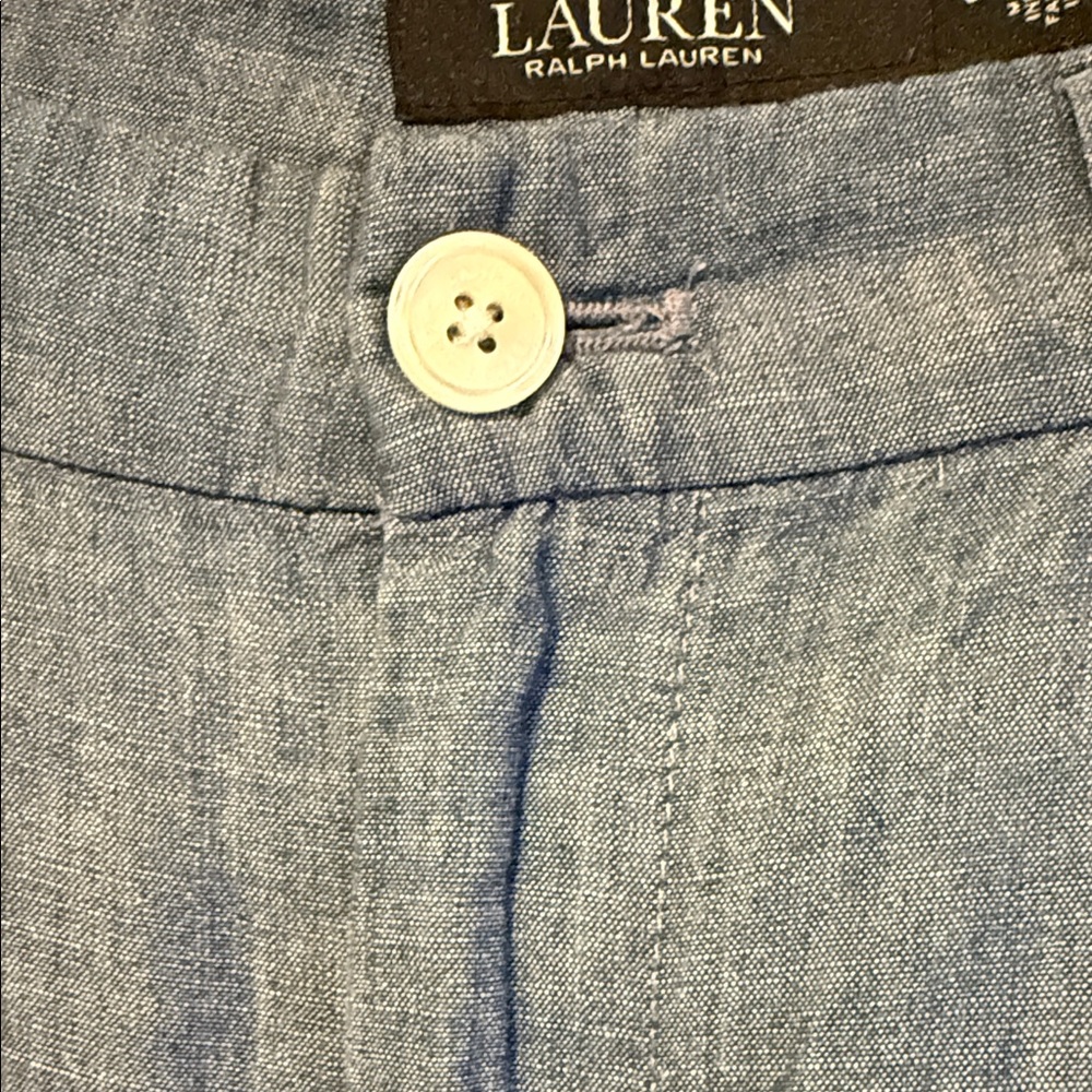 Ralph Lauren Light Blue Linen Pants - Picture 4 of 6